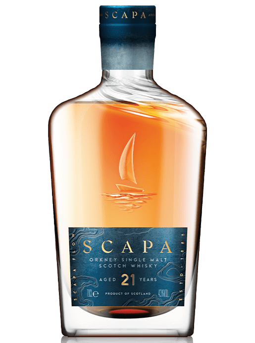 Scapa Scotch Whisky 21 Year Old Whisky Bottle