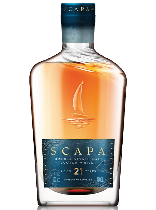 Scapa Scotch Whisky 21 Year Old Whisky Bottle